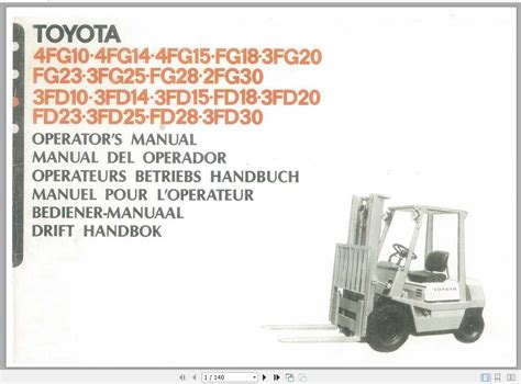 Service (workshop) <b>Manual</b>. . Toyota forklift manuals